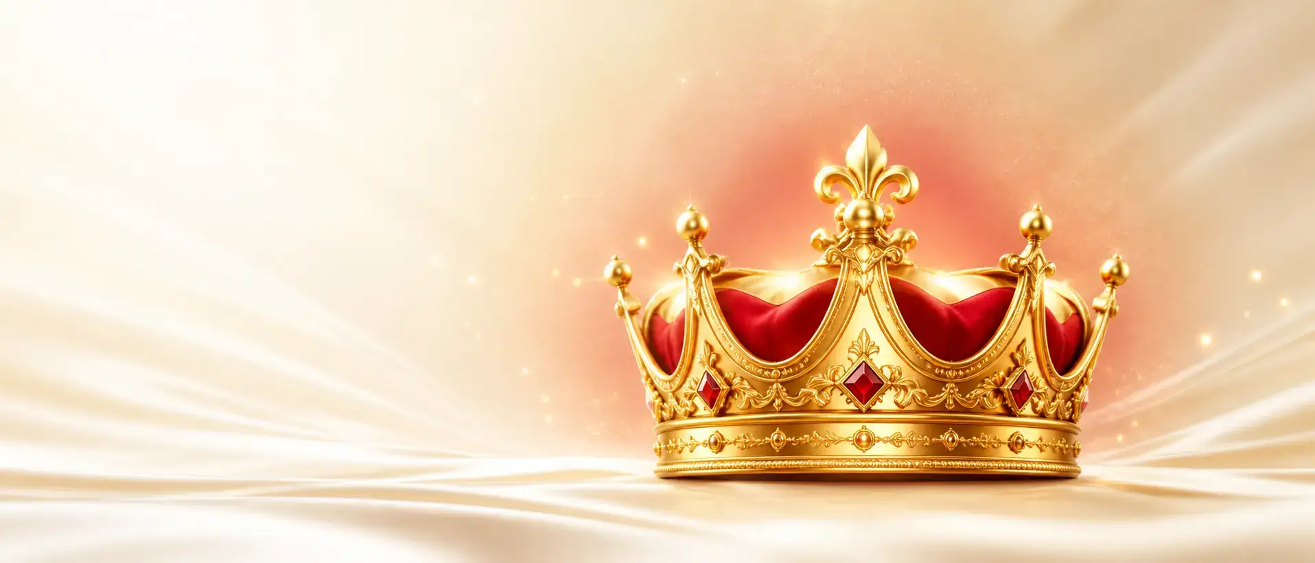 Golden crown themed visual for the Shining Crown slot